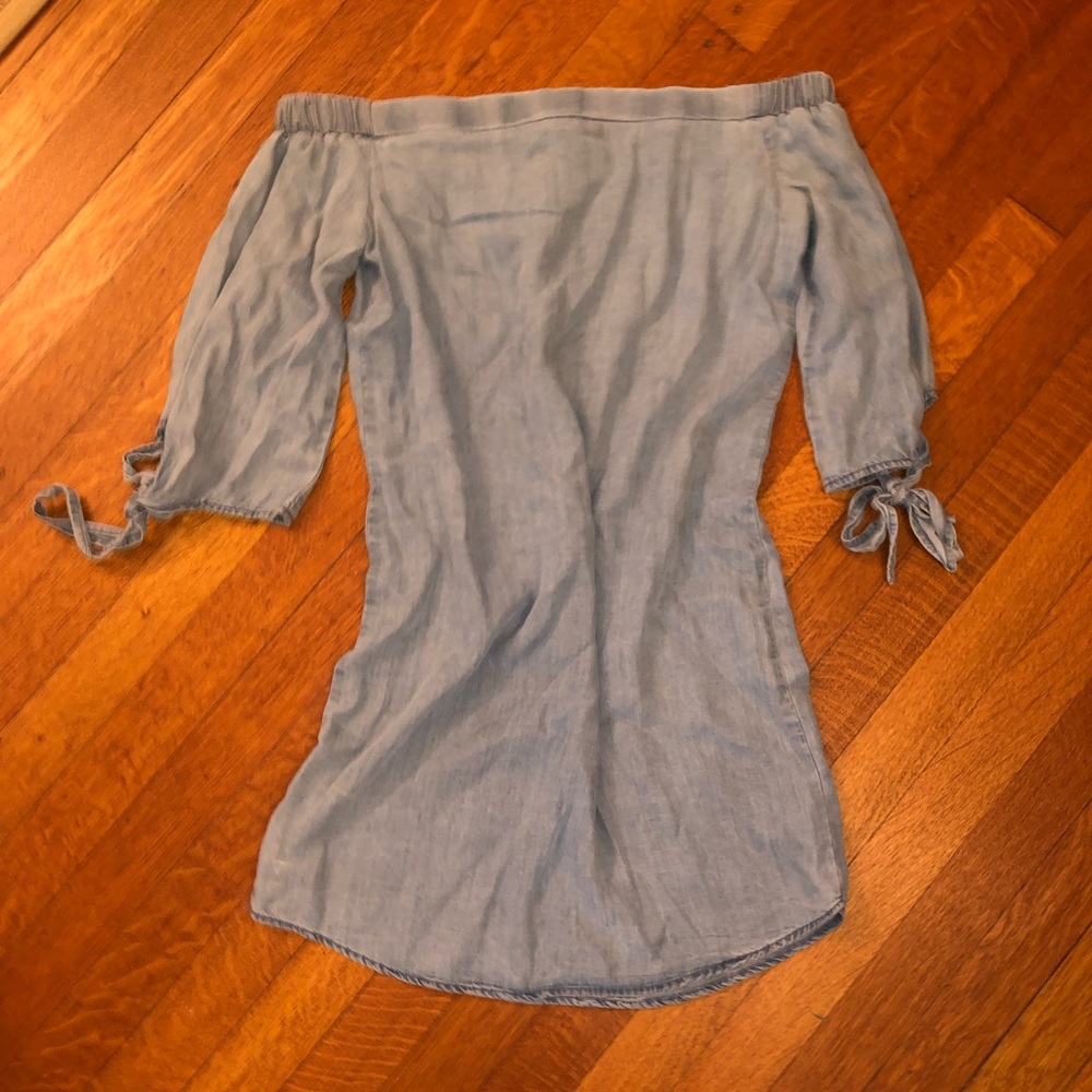 Women’s Mossimo chambray off the shoulder dress